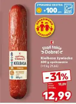 Kaufland Kiełbasa żywiecka oferta