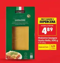 Biedronka Makaron lasagne Gusto Bello 500 g oferta