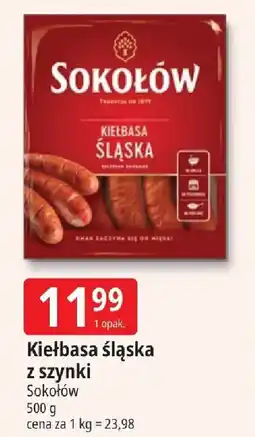 E.Leclerc Kiełbasa śląska z szynki Sokołów oferta