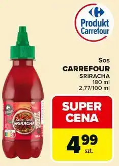 Carrefour Sos CARREFOUR SRIRACHA 180 ml 2,77/100 ml oferta