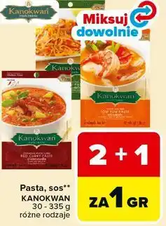 Carrefour Pasta, sos** KANOKWAN 30 - 335 g różne rodzaje oferta