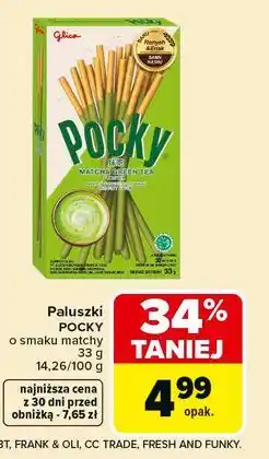 Carrefour Paluszki POCKY o smaku matchy oferta