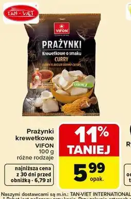 Carrefour Prażynki krewetkowe VIFON oferta