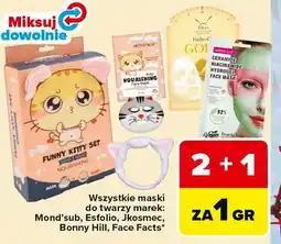 Carrefour Wszystkie maski do twarzy marek: Mond'sub, Esfolio, Jkosmec, Bonny Hill, Face Facts oferta