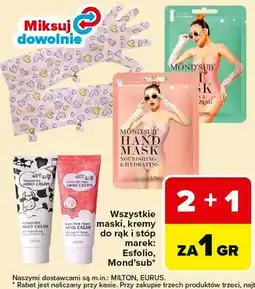 Carrefour Wszystkie maski, kremy do rąk i stóp marek: Esfolio, Mond'sub oferta