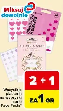 Carrefour Wszystkie plasterki na wypryski marki Face Facts oferta