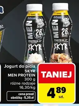 Carrefour Jogurt do picia Skyr Men Protein oferta