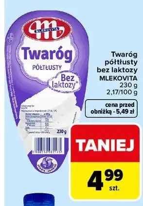 Carrefour Mlekovita Twaróg półtłusty oferta