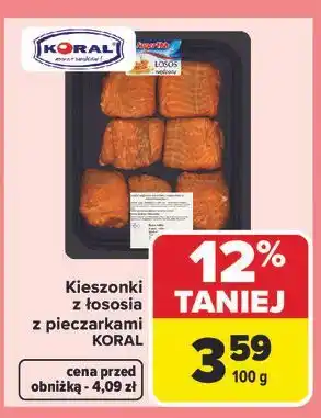 Carrefour Kieszonki z łososia z pieczarkami KORAL oferta