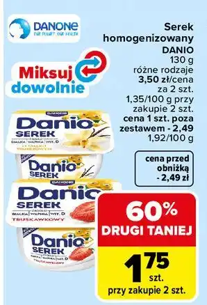 Carrefour Serek homogenizowany DANIO oferta