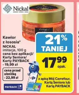 Carrefour Kawior z łososia* NICKAL imitacja oferta