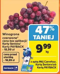 Carrefour Winogrona czerwone oferta