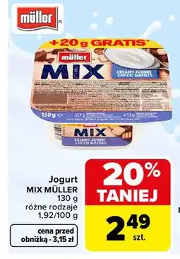 Carrefour Jogurt mix müller oferta