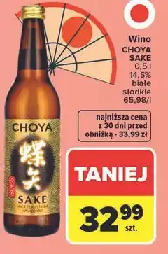 Carrefour Wino CHOYA SAKE oferta