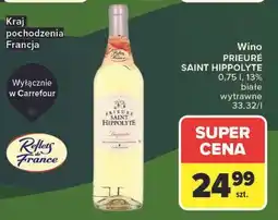 Carrefour Wino PRIEURÉ SAINT HIPPOLYTE oferta