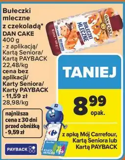 Carrefour Bułeczki mleczne z czekoladą DAN CAKE oferta