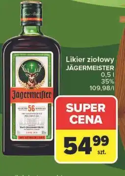 Carrefour Likier ziołowy JÄGERMEISTER oferta