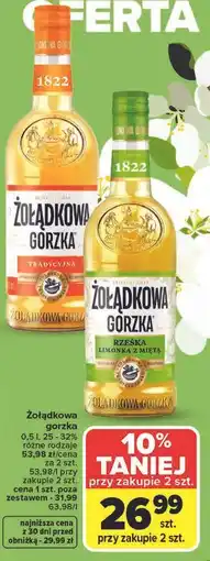 Carrefour Żołądkowa gorzka oferta