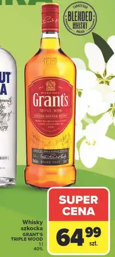 Carrefour Whisky szkocka GRANT'S TRIPLE WOOD oferta