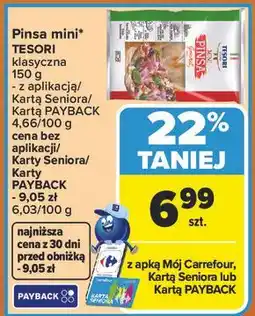 Carrefour Pinsa mini klasyczna TESORI oferta