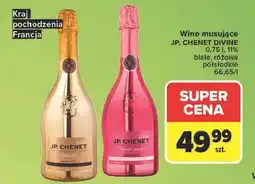 Carrefour Wino musujące JP. CHENET DIVINE 0,75 l, 11% białe, różowe półsłodkie oferta