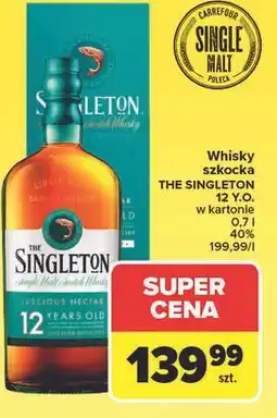Carrefour Whisky szkocka THE SINGLETON 12 Y.O. w kartonie oferta