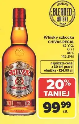 Carrefour Whisky szkocka CHIVAS REGAL 12 Y.O oferta