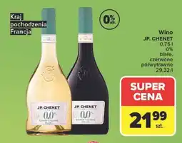 Carrefour Wino JP. CHENET 0,75 l 0% białe, czerwone półwytrawne oferta