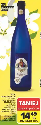 Carrefour Wino LIEBFRAUMILCH oferta