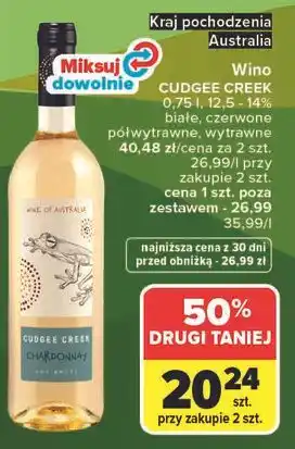 Carrefour Wino CUDGEE CREEK oferta