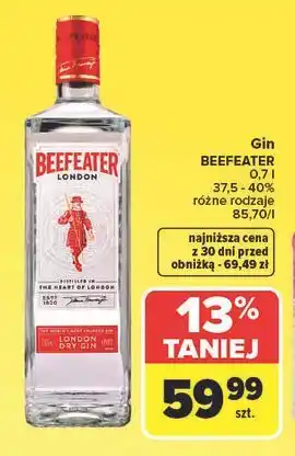 Carrefour Gin BEEFEATER oferta