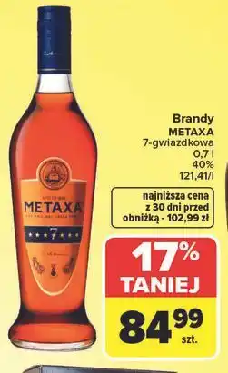Carrefour Brandy METAXA 7-gwiazdkowa oferta