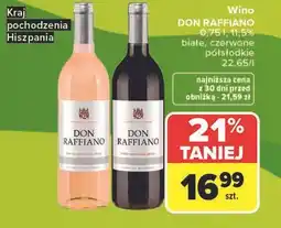 Carrefour Wino DON RAFFIANO białe, czerwone półsłodkie oferta