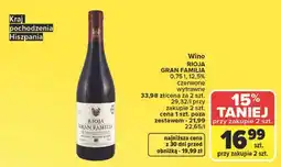 Carrefour Wino RIOJA GRAN FAMILIA czerwone wytrawne oferta