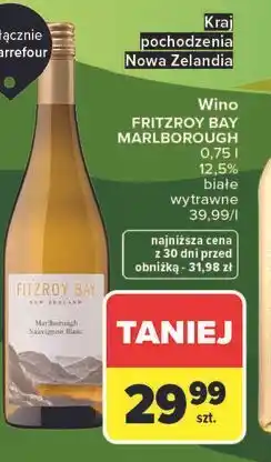 Carrefour Wino FRITZROY BAY MARLBOROUGH oferta