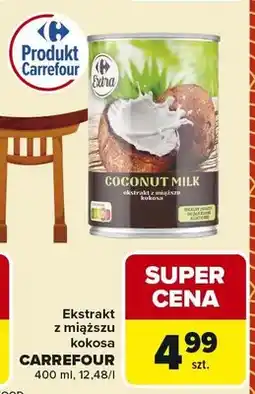 Carrefour Ekstrakt z miąższu kokosa Carrefour Extra oferta