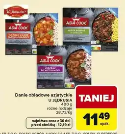 Carrefour Danie obiadowe azjatyckie U Jędrusia Asia Cook oferta