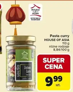 Carrefour Pasta curry House of Asia Zielone Curry oferta