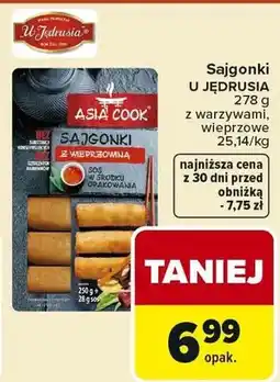 Carrefour Sajgonki wieprzowe U Jędrusia Asia Cook oferta
