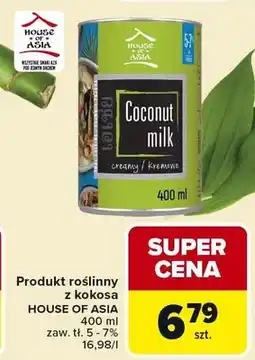 Carrefour Produkt roślinny z kokosa Coconut milk House of Asia oferta