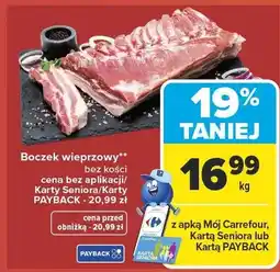 Carrefour Boczek wieprzowy bez kości Carrefour oferta