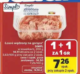 Carrefour Łosoś wędzony na gorąco w kawałkach Simpl oferta
