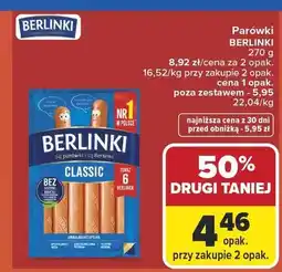 Carrefour Parówki Berlinki Classic oferta