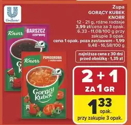 Carrefour Zupa Gorący Kubek pomidorowa z makaronem Knorr oferta