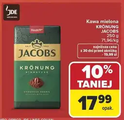 Carrefour Kawa mielona Krönung Jacobs oferta
