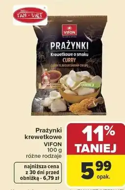 Carrefour Prażynki krewetkowe curry Vifon oferta