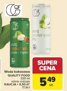 Carrefour Woda kokosowa Quality Food oferta