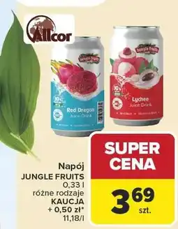 Carrefour Napój Jungle Fruits Allcor oferta