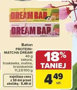 Carrefour Baton Protein+ brzoskwinia Matcha Dream oferta