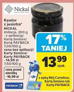 Carrefour Kawior z jesiotra imitacja Nickal oferta